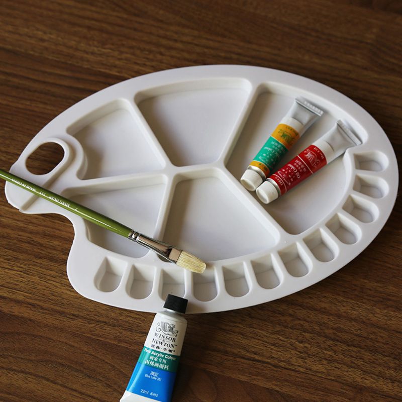 Color Palette Plastic 17 Holes Watercolor Mixing Palette