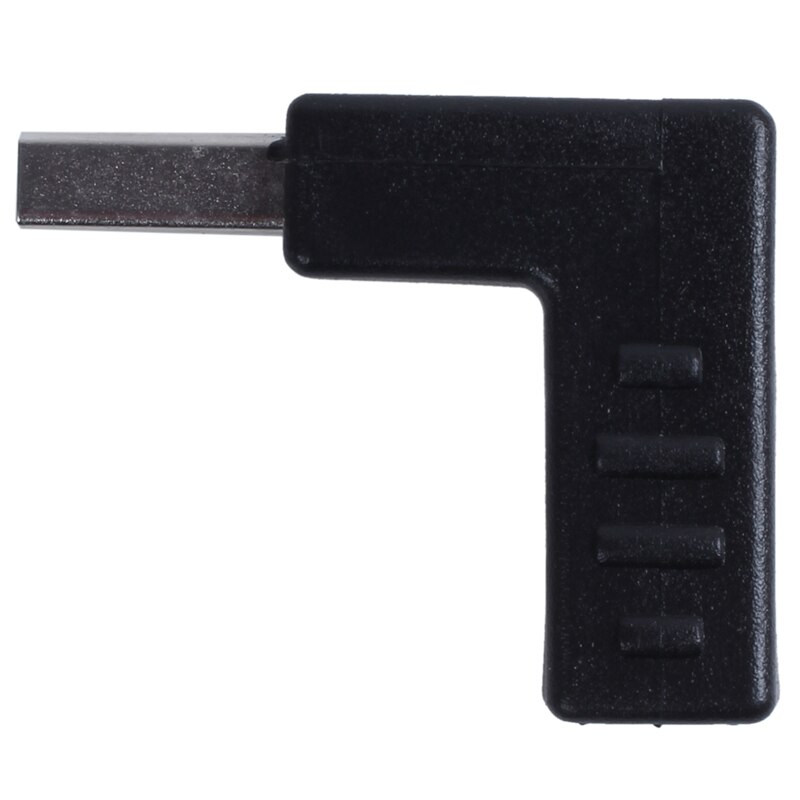 90 Graden Usb 3.0 A Man-vrouw M/F Plug Adapter Connector Black
