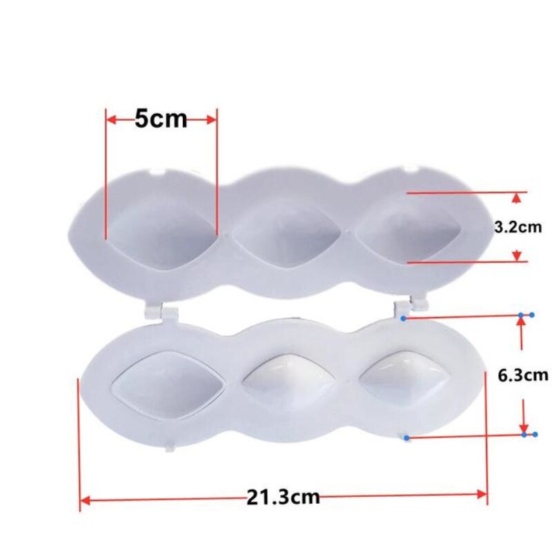 Stampo per polpette in plastica, creatore di polpettone strumenti per la stampa stampo fai-da-te cucina polpette ripiene fatte in casa creatore per tariffa crostate fritte: piccolo bianca