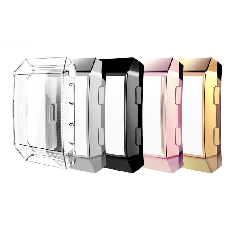 5 couleurs souple housse de protection en TPU protecteur d'écran étanche antichoc montre intelligente accessoires pour Fitbit ionique