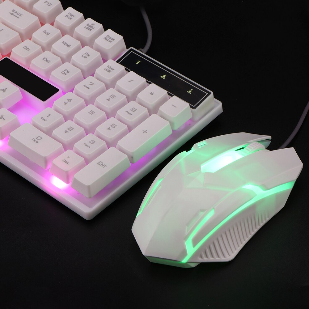 Gaming Keyboard Game Keyboard And Mouse Set LED Backlit Wired 2.4G Keyboard Gamer Keyboard Illuminated Gamer Keyboard For Laptop