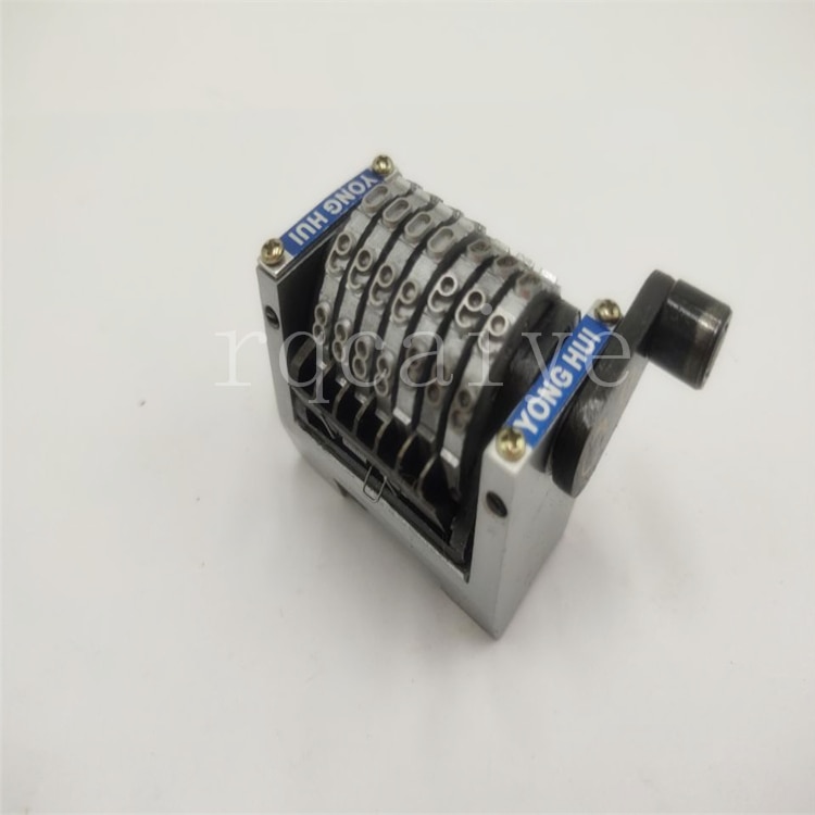 2 stuks 3 sinking GTO 7-cijfers nummering machine Horizontale linksom jump mot 0987654 ...... zijden 22.3