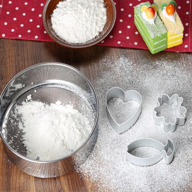 Rustfrit stål mel sigte 15cm lille mel sigte værktøj sigte værktøj bagning sigte si mel mesh bagning  b0 r 2