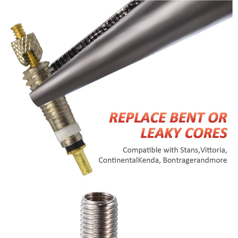 2/6/12 st presta ventil mässing kärnverktyg mtb vägcykelrör reparera däck service delar cykeldäck luftventil med valfritt verktyg