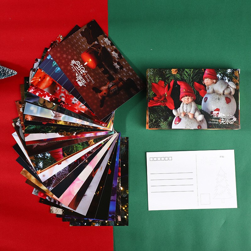 Tarjetas postales navideñas para navidad, de Navidad, papelería creativa, escritura, de tarjetas postales, tarjeta de Año , 120 Uds.: 1