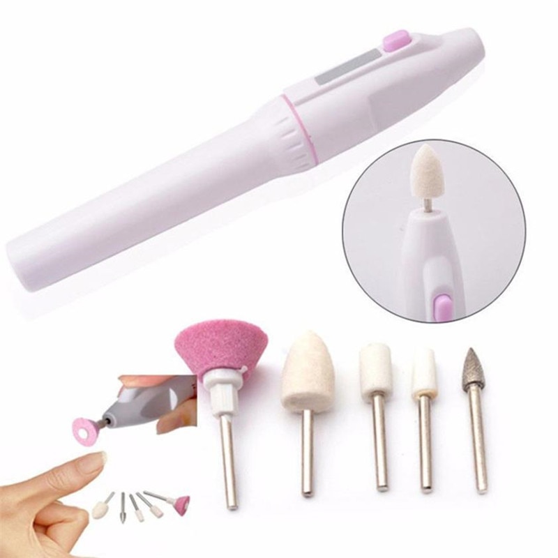 5 In 1 Nail Trimming Kit Electric Manicure Pedicure Kit Electric Salon Shaper Pedicure Polish Tool Multifunctional Nail Art