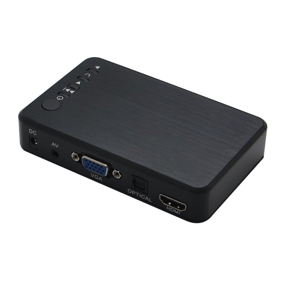 1080P Full HD Mini Autoplay HDD Media Player With SD/U Disk AV/VGA SD Output Support MKV RMVB WMV