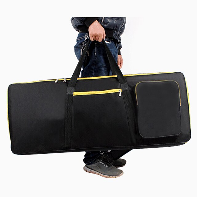 61 Key Keyboard Case Gig Bag Padded, Portable Electric Keyboard Piano 600D Oxford Cloth with 10mm Cotton Case Gig Bag