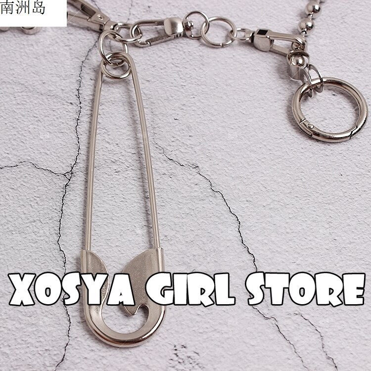 Concave Vorm Self-Made Originele Persoonlijkheid Pin Chain Mode Met Metalen Taille Ketting Mode Mannelijke En Vrouwelijke Broek Keten