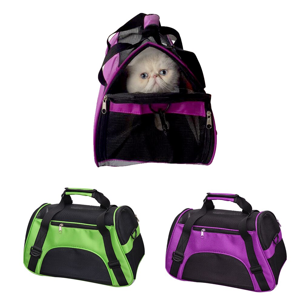 Draagbare Pet Carrier voor Katten Honden Huisdier Kennel Ademend Oxford Doek Kat Hond Carrier Bag Pet Travel Carrier met 1 pad S/M