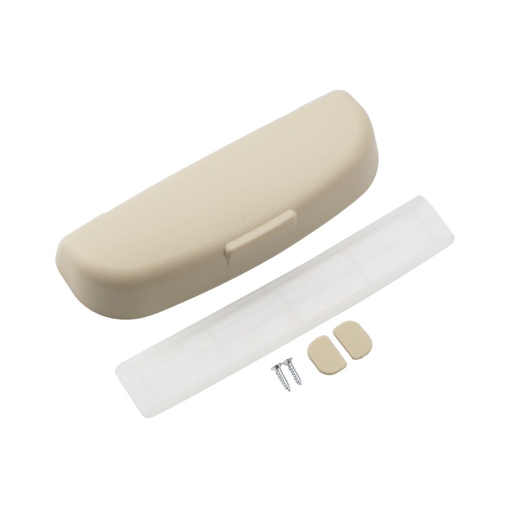 Zeratul Auto Glasses Case for Skoda Fabia Superb Rapid Yeti for BYD F3 F10 S6 G3 F0 F3R Car Sunglasses Sunglass Holder Box Case: Beige