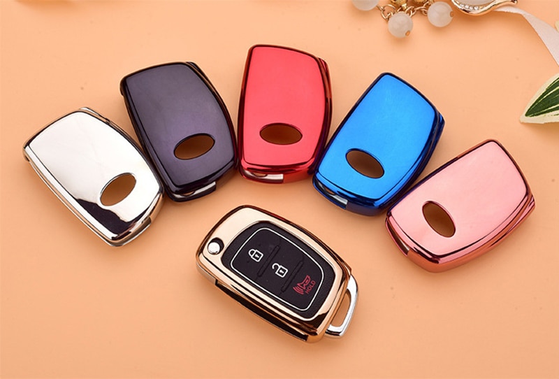 Bilstyling nyckelfodral för hyundai elantra  ix25 ix35 sonata tucson accent nyckelskalsskydd biltillbehör