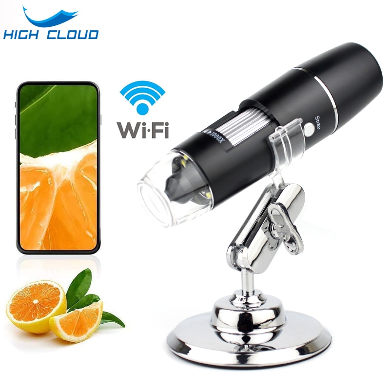 Draadloze Digitale Microscoop Camera Hd 50X To1000X 8LED Lichten Usb Endoscoop Wifi Vergrootglas Voor Iphone Ipad Samsung Android