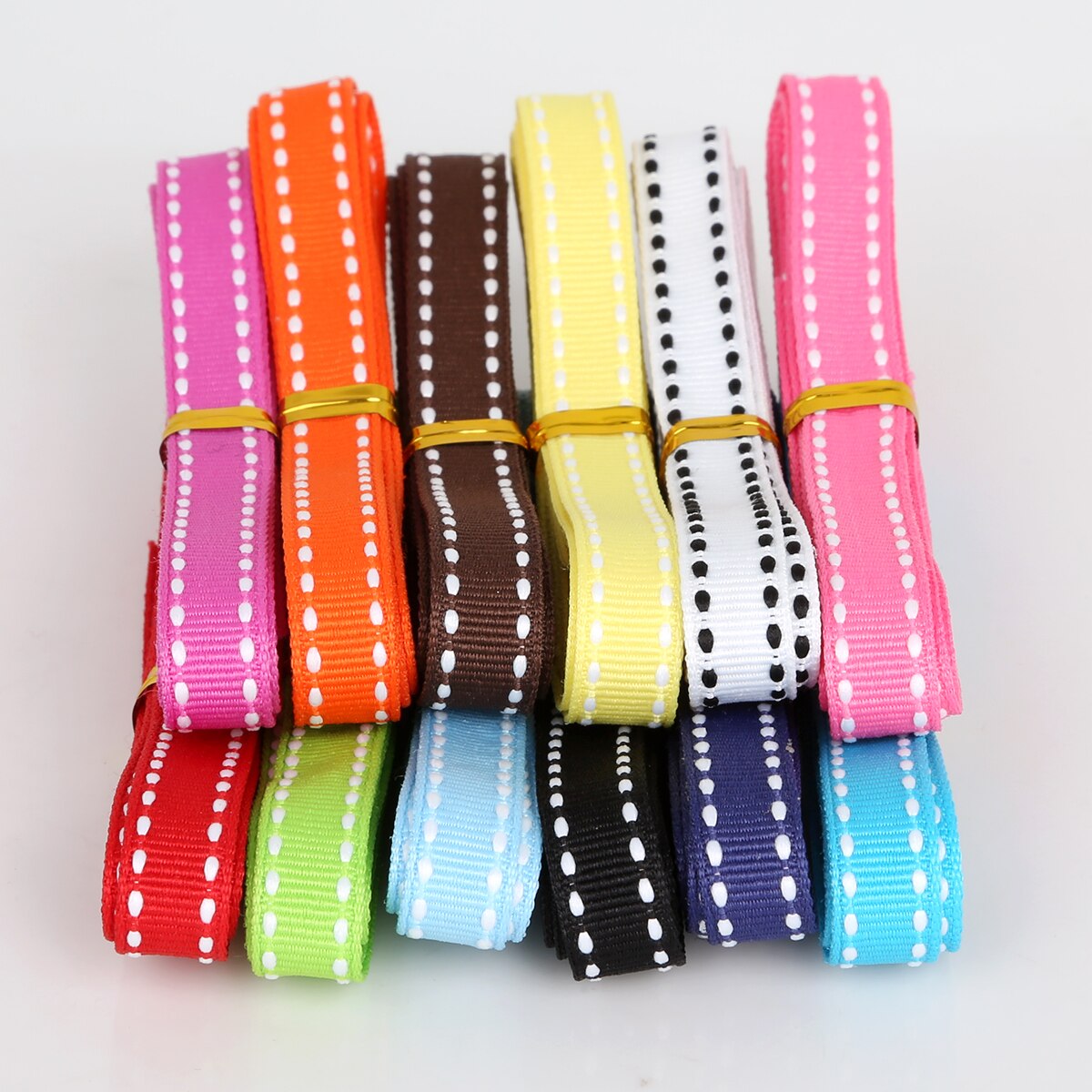 12Yard 10Mm Dot Grosgrain Lint Kledingstuk Naaien Accessoires Diy Decoratieve Art Craft Bakken Lint Willekeurige Mix Kleur