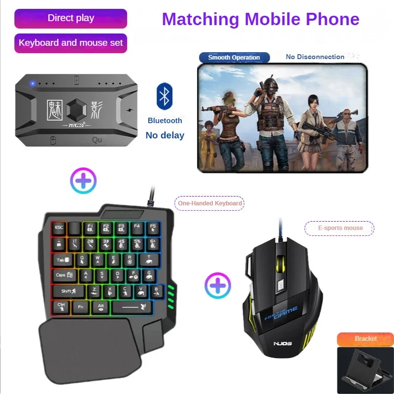 M1 Pro Mobile Game Controller 4-in-1-Maus-Tastatur-Adapter-Konverter BT V5.0 Programmierbarer Adapter, unterstützt IOS Android-System