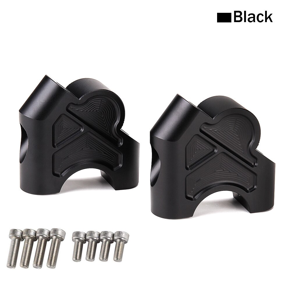 For BMW S1000R Handlebar Bar Risers For S1000XR S 1000 XR R1250GS LC Adventure ADV Clamp Back Move Mount For R1250GS: Black