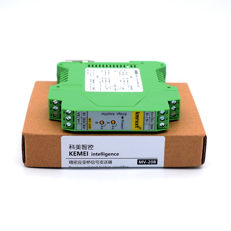 Transductor de pesaje de precisión, puente de tensión de fuerza-presión, amplificador de señal milivolt mV, 0-20Ma, 0-10V