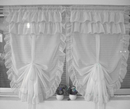 Rideau de ballon relevable, modèle fille coréenne, écrans de chambre à coucher de salon (une pièce)