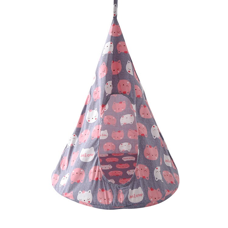 Hamaca desmontable para gatos, casa suave, plegable, duradera, cónica, lavable, juguetes para mascotas, suministros para juego, tienda de lino colgante para dormir: 8 / M