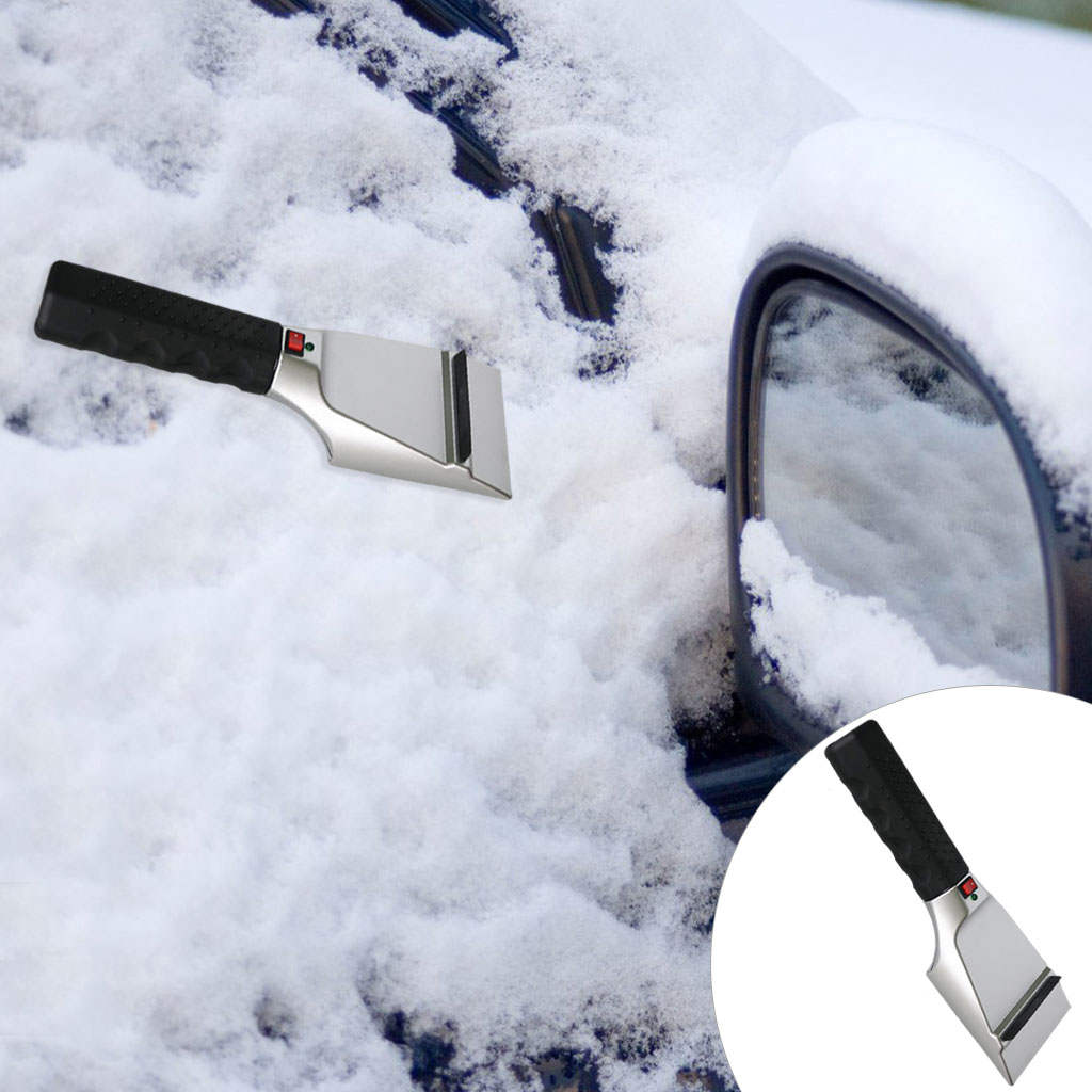 Heated Snow Ice Scraper Multifunctional Easy Operation Low Temperature Resistance High Strength for Automobile Window