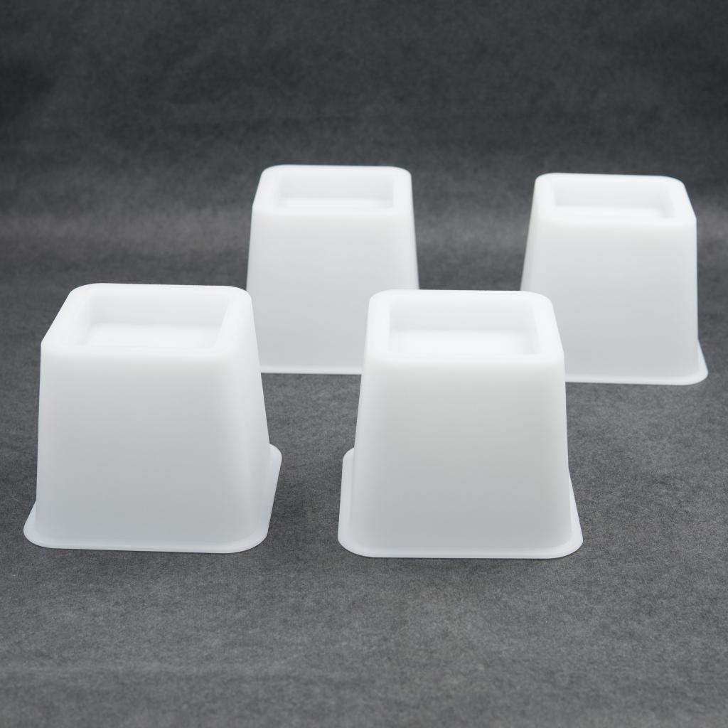 Elevadores de muebles resistentes ajustables de 4 piezas, elevador de patas para sofá/cama/mesa/silla