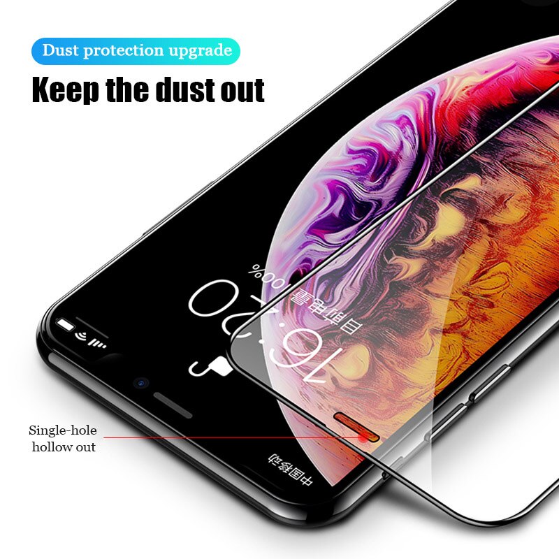 1PCS Tempered Glass for iPhone 12 11 Pro XR X XS Max Screen Protector for iPhone 12 Pro Max Mini 7 8 6 6S Plus 5S SE Glass