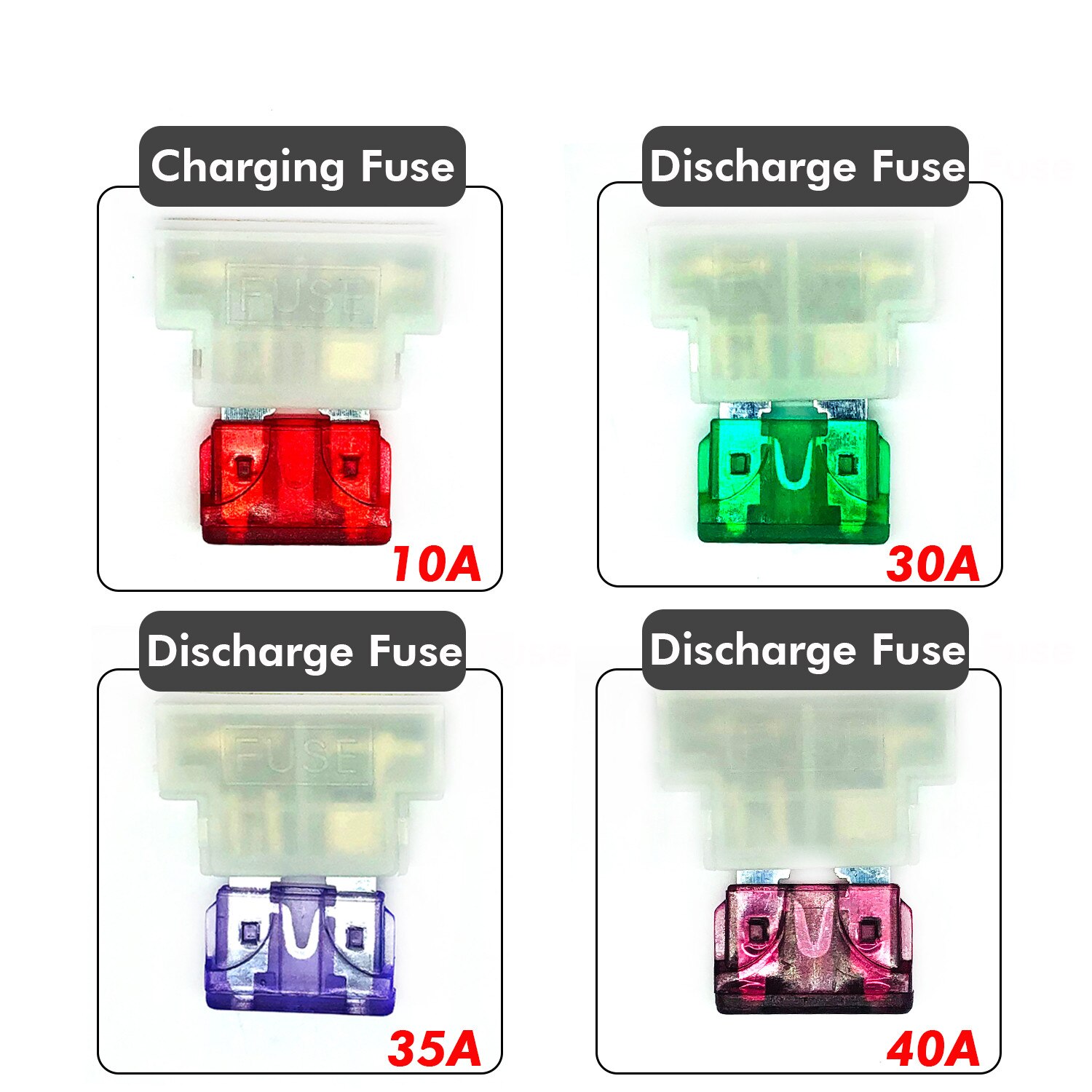 Okfeet Battery Fuse 10A 30A 35A 40A Battery Accessories Electric Bicycle Battery Installation Parts