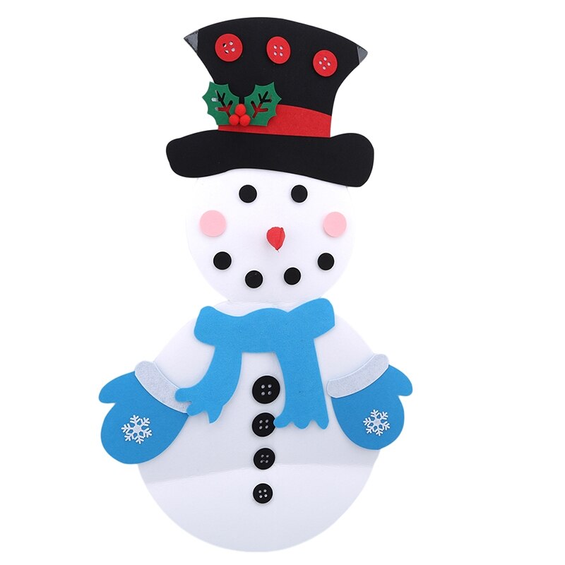 3D sapin de noël à monter soi-même nouvel an enfants jouet artificiel arbre décoration avec détachable suspendus ornements feutre arbre