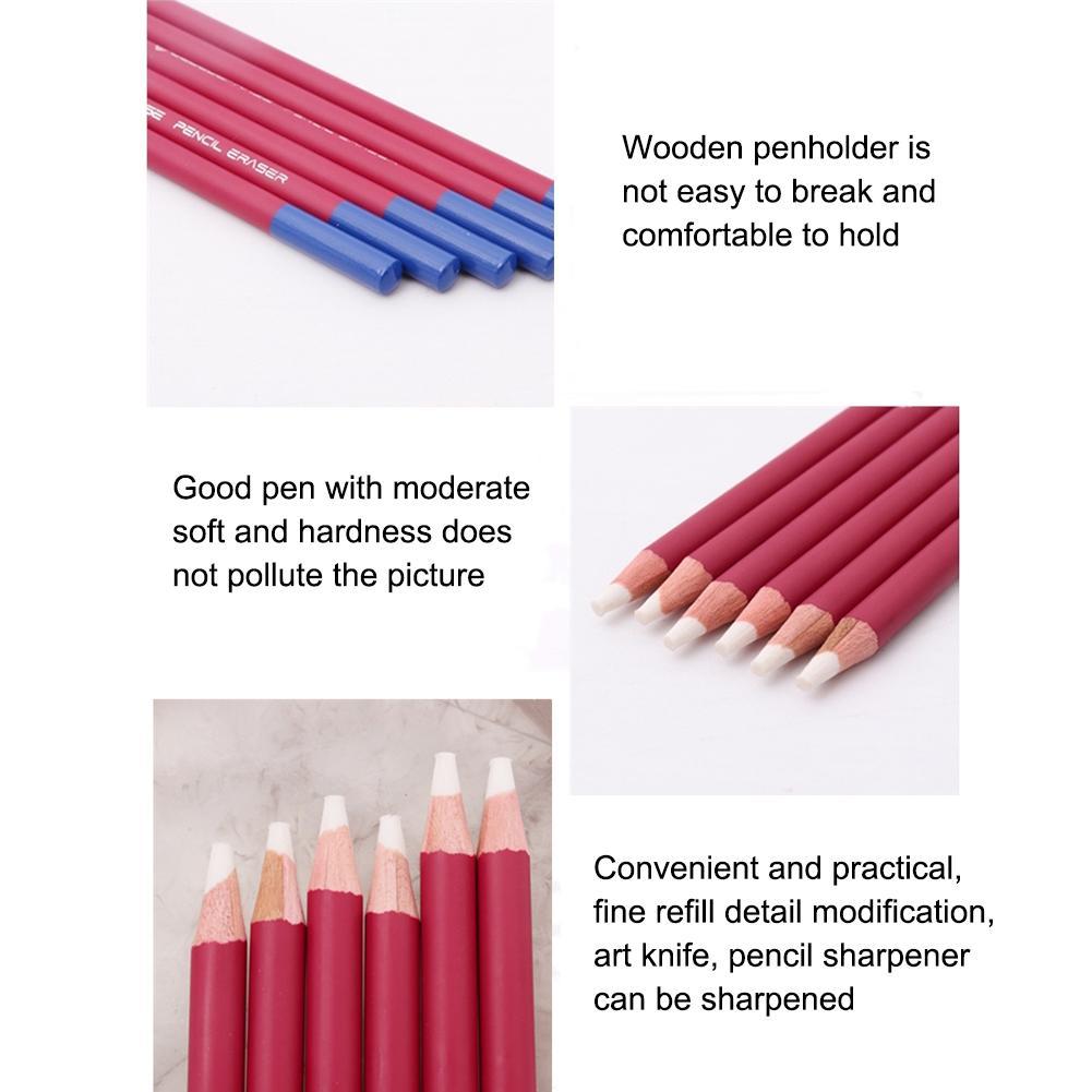 1PC Stift Stil Überarbeiten Details Radiergummi Highlight Modellierung Bleistift Zeichnung Student Manga Kunst Für Gummi Liefert F7T2