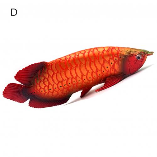 Süßwasser Chinesische Stör Arowana Fisch Simulationsmodell Spielzeug - Realistisches Tierfigur: D