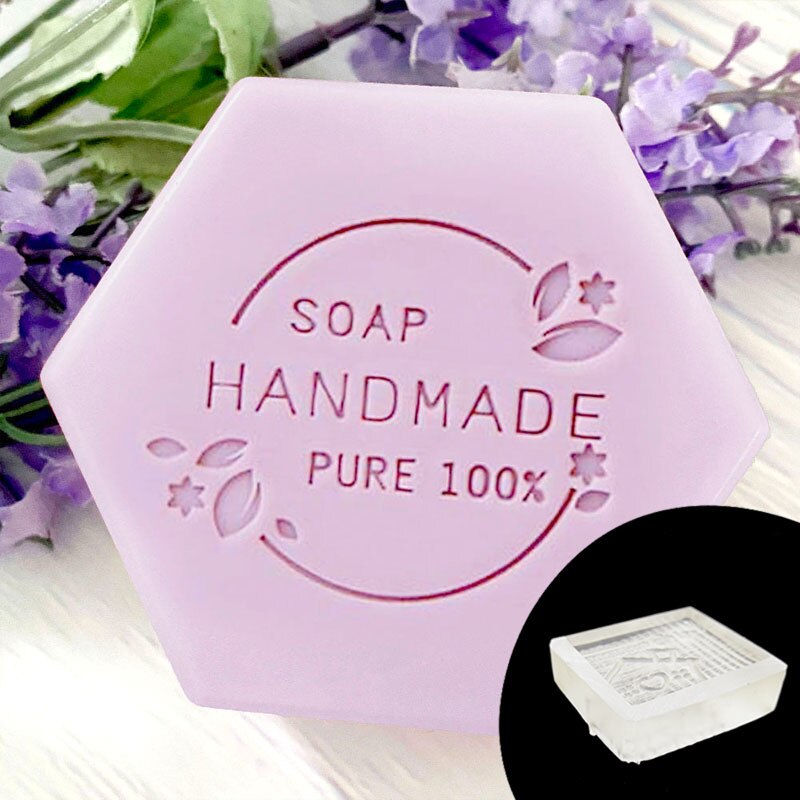 Plants HANDMADE SOAP Series Soap Stamp For Soap Making Stamp DIY Handmade Crafts Transparent Resin Seal: army green