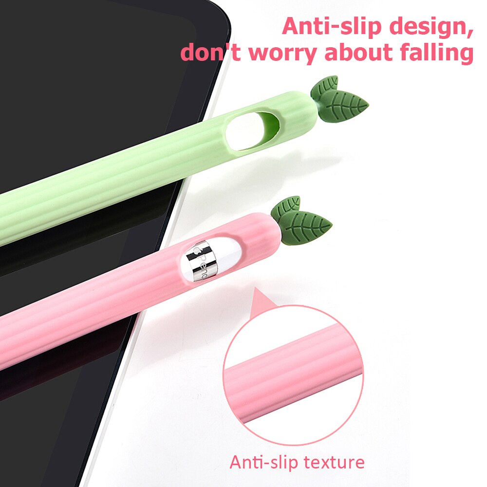 Weiche Silikon Fall Für Apple Bleistift 1 2 Fall Kompatibel Für IPad Tablet Touch Pen Stylus Schutzhülle Abdeckung Anti-verloren