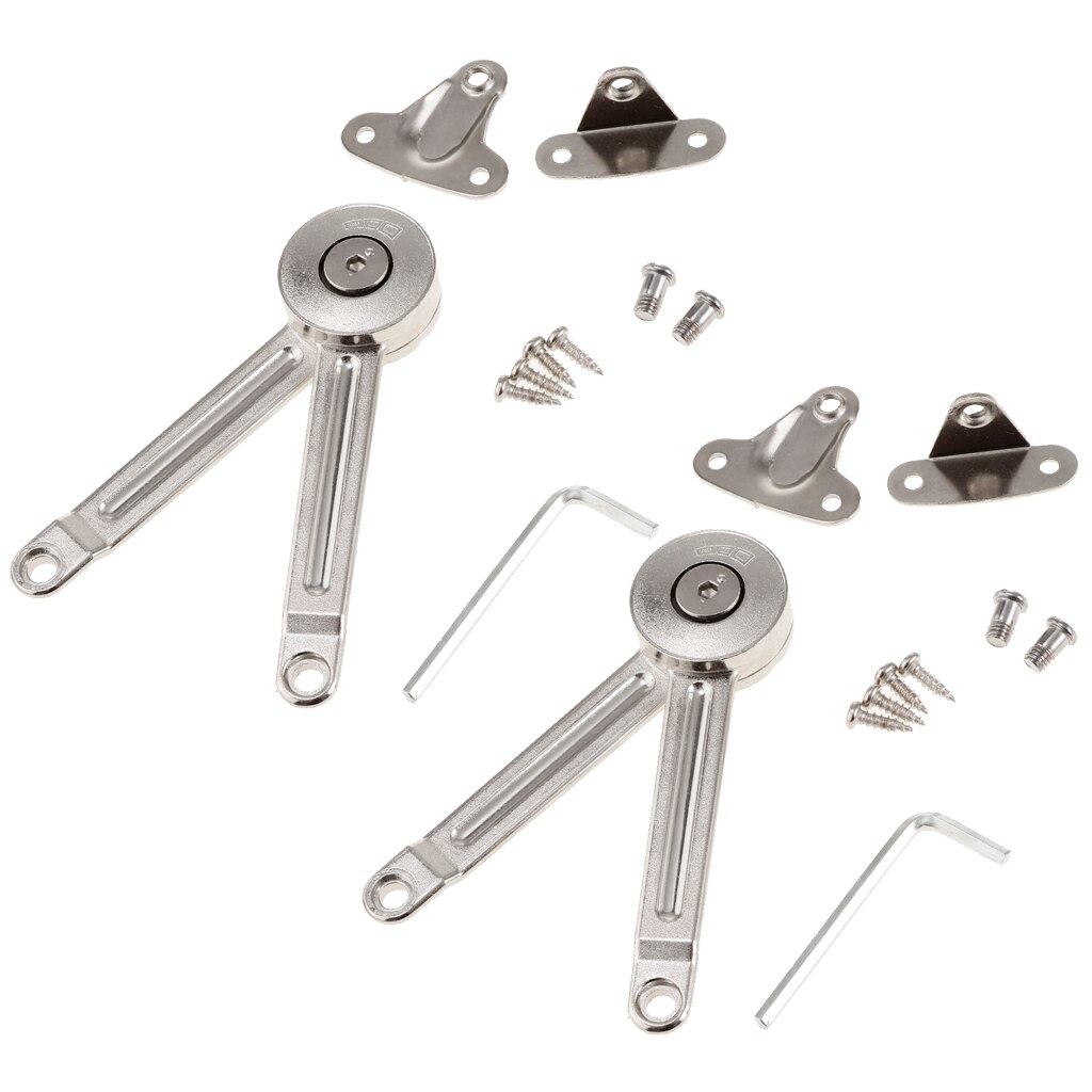 100N/20lb Gas Strut Lid Stay Support Cabinet Door Hinge Open Close Home Lift Down Lids Buffer Damper 2-set