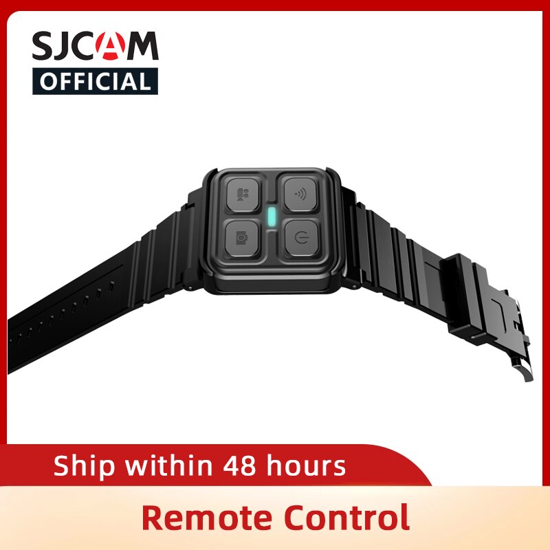 Sjcam relógio de pulso com controle remoto, pulseira para sjcam c200 m20 sj6 legend sj8 pro sj8plus sj9 sj10x sj10 pro sj7, câmera de ação