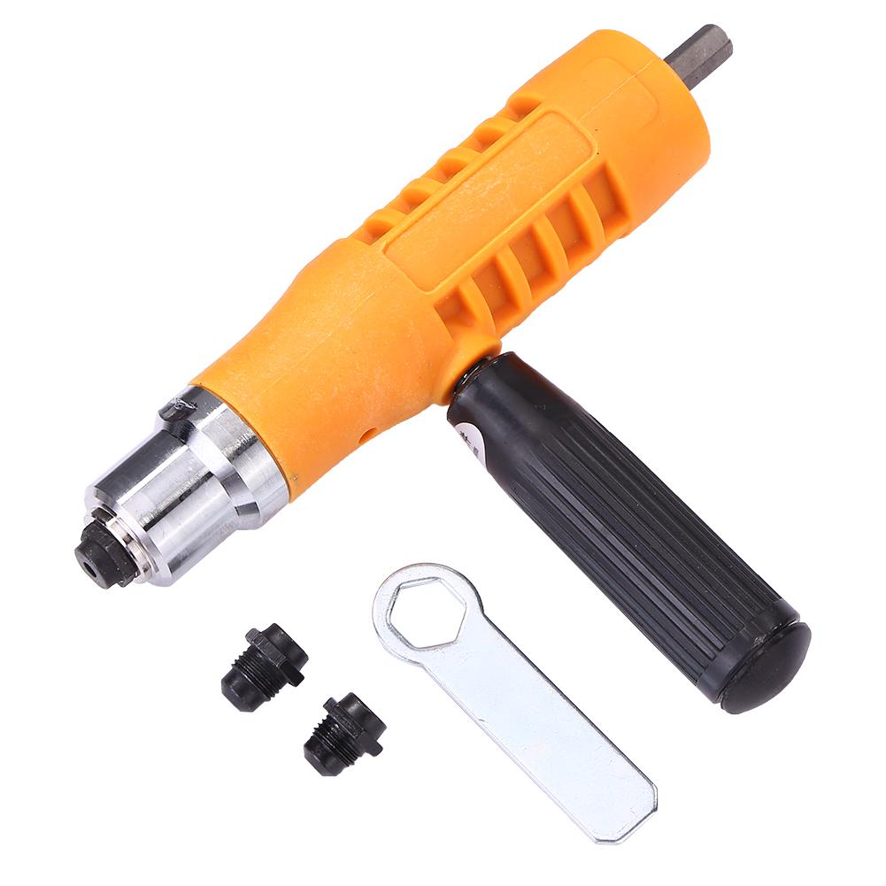 Electric Rivet Nut Gun Riveting Tool Cordless Insert Riveter Adapter Kit