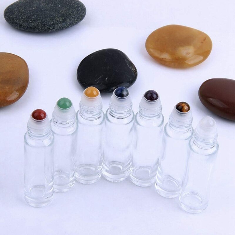 10Pcs Roller Ballen Parfumflesjes Etherische Olie Flessen Glas Roller Bottles10ML Lege Roller Flessen