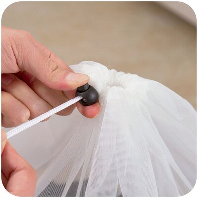 Stor størrelse snor bh undertøj maskine specielle tøjvask mesh poser kurve mesh taske husholdnings rengøringsværktøj tøjvask pleje
