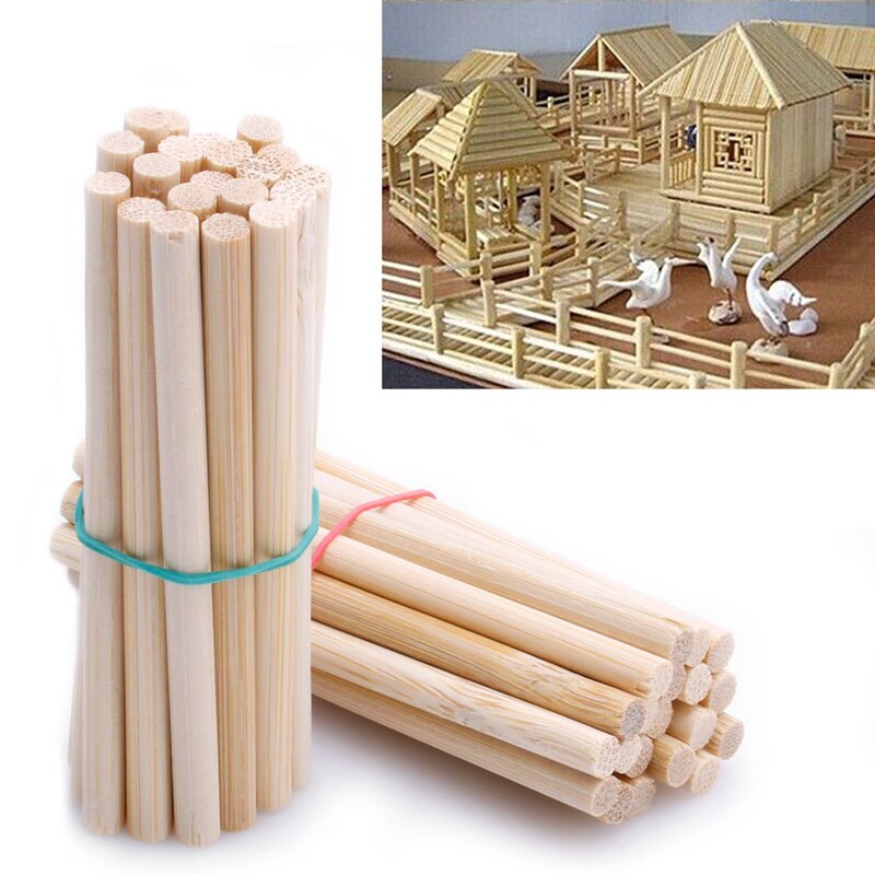 100 stuks Pop Eten Sucker Bamboe Sticks Chocolate Cake Lolly Sweet Candy DIY HandCrafts
