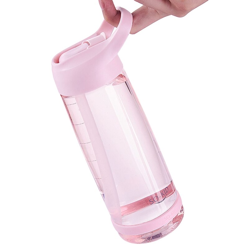 Portatile di modo di Paglia Tazza Grande Capacità Tazza di sport tutto'aria Aperta della Bottiglia di Acqua 1000Ml di Plastica Rosa