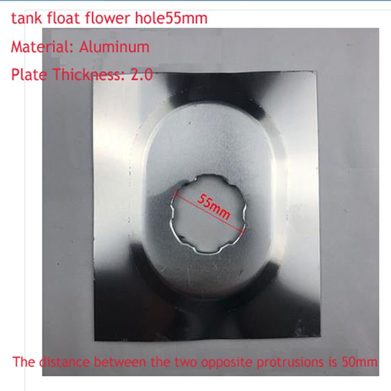 Samochodowe pływak robić zbiornika paliwa kwiat otwór akcesoria aluminiowa płyta tłoczenie części 55/65/70/103mm ciężarówka zmodyfikowane części blokowanie Fu