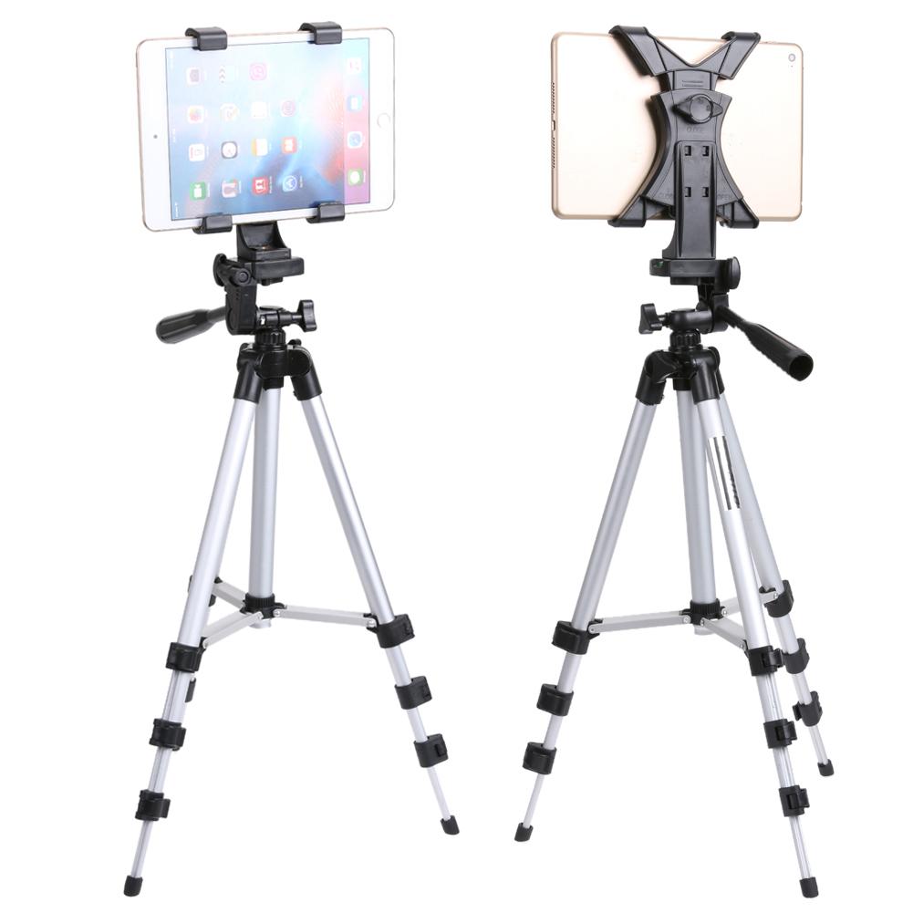 Universele Tablet Stand Statief Met 1/4 &quot;Schroef Tablet Clamp Houder Voor Ipad 2 3 4 Mini Air Pro tablet Camera Statief