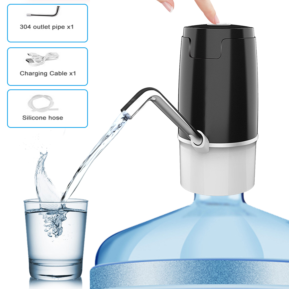 Haushalts Automatische Elektrische Wasserpumpe Taste Dispenser Gallonen Flasche Trinken Schalter Für Wasser Pumpen Gerät 3 Gears: style C-balck white