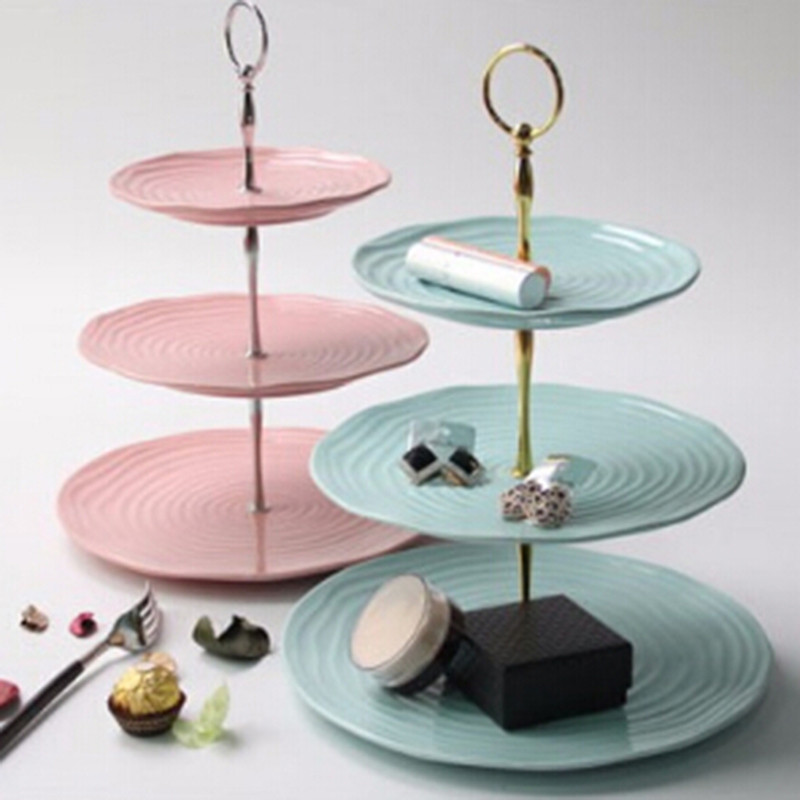 3 Tier Cake Fruit Plate Cake Plate Stand Handle Fitting Tool Stand Hardware Rod Plate Stand Cake Decorating Tool