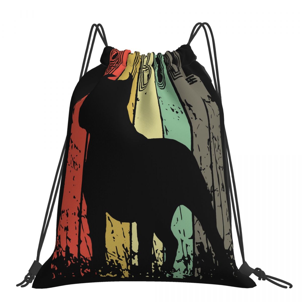 Pitbull Terrier Vintage Grafische Hond Eigenaar Volwassen Unisex Meer Kleuren Fitness Lente Tassen Rugzak Tas: Default Title