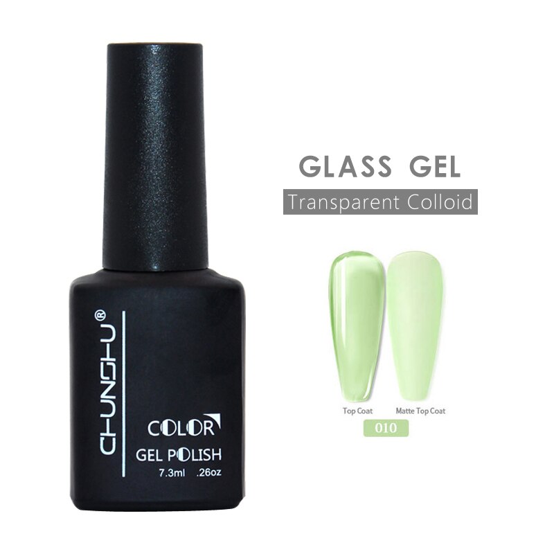 Ankomster vaktelegg semi-permanant uv gel neglelakk gjennomsiktig kolloid bløtlegging av nails art manikyr for toppstrøk 12ml gjør det selv: Glassgel -10