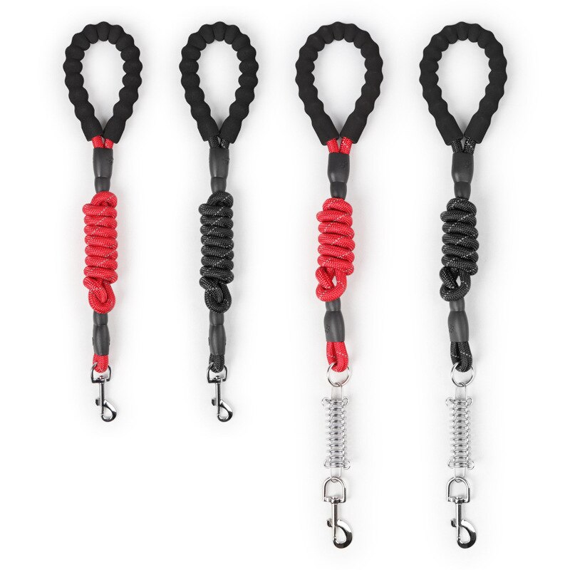 EVA Reflective Rope Spring Pet Leashes Clothes Supporting Extended Dog Leash Cushioning Elastic Dog Rope