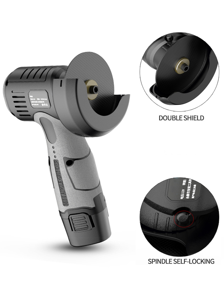 Minivinkelslip mini uppladdningsbar skärmaskin för hushåll polermaskin elektrisk handslip polering