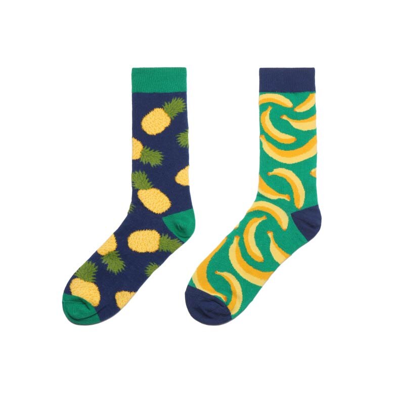 Calcetines alegres de algodón para hombre, medias coloridas de skateboard, divertidas, hip hop, de punto, yin y yang, informales: 11