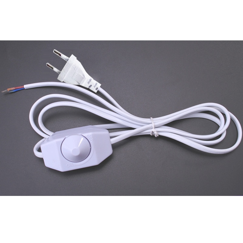 Dimmer Eu Plug Kabel Licht Modulator Lamp Lijn Dimmer Controller Voor Tafellamp Elektriciteit Draad AC110V 220V 1.8M