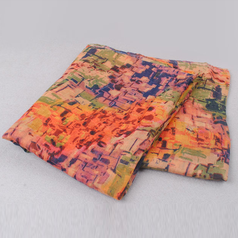 Specielt tryk voksen tyndt lang bomulds tørklæde kvinders efterår og vinter bali garn overdimensioneret strandhåndklæde  df1286